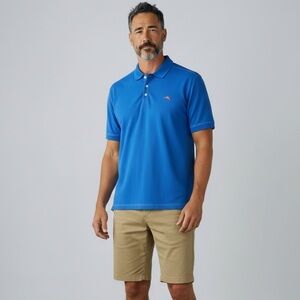 Tommy Bahama IslandZone Supima Polo Shirt XXXL Blue Marlin Golf Men’s